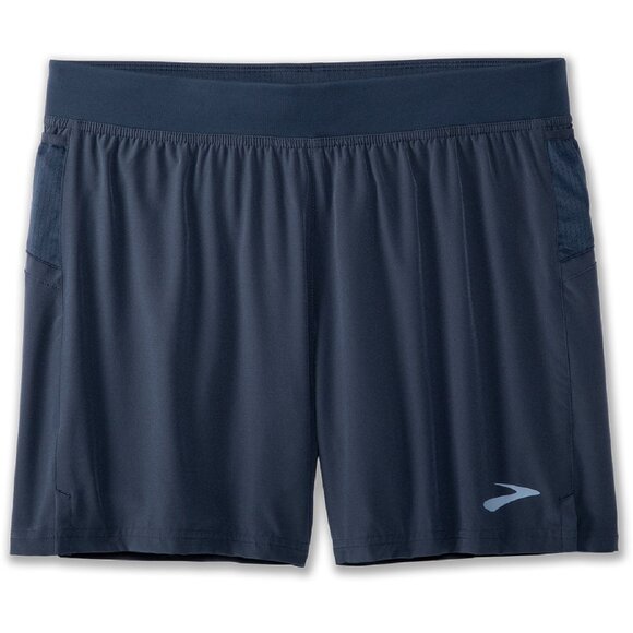 Blue Brooks Running Run Happy Lined Athletic Shorts Sherpa 5" Men's Size XXL - Picture 1 of 12